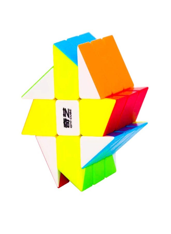 D ETERNAL QiYi Windmill Cube 3x3x3 High Speed Stickerless Magic Puzzle Cube - Image 1